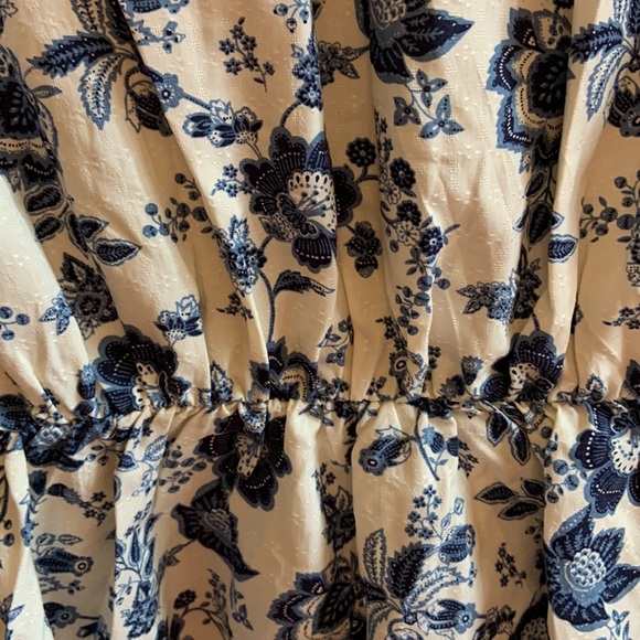 Warehouse Cottage Core blue/ white blouse - Picture 5 of 7